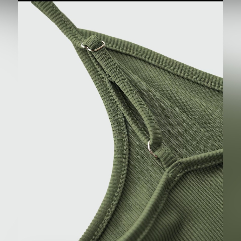 Olive Green Women's Jumpsuit - Picture 6 of 14